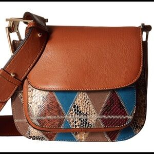 Sam Edelman Mixed Media Saddle Bag